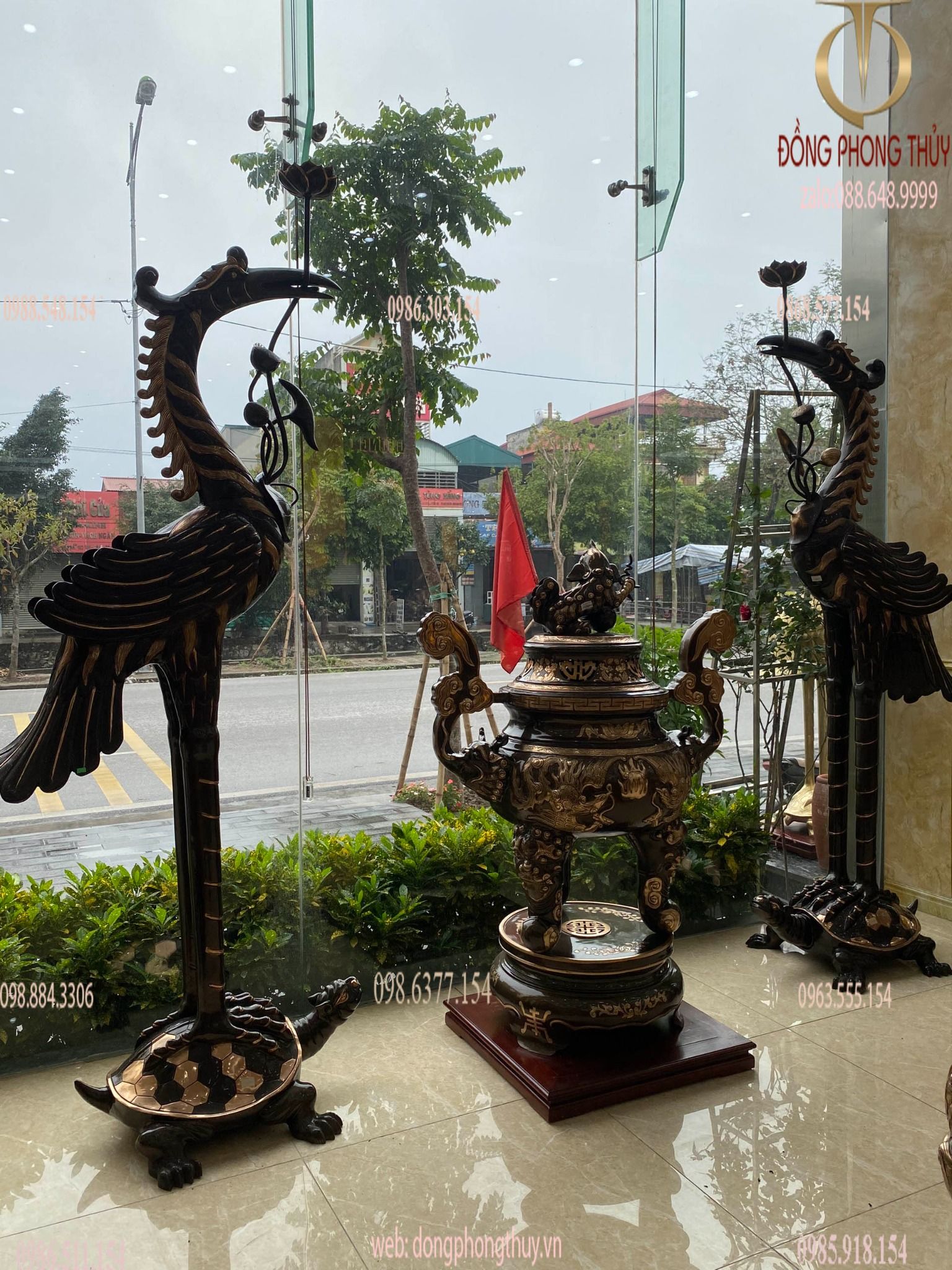 Hạc đồng hạc thờ 2m55