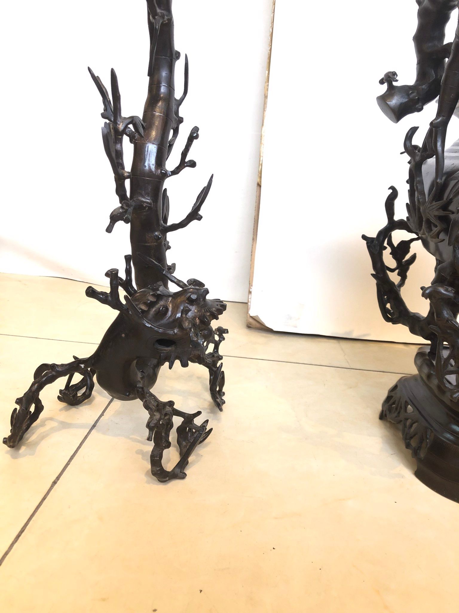 Đỉnh đồng trúc mai hóa long 55cm