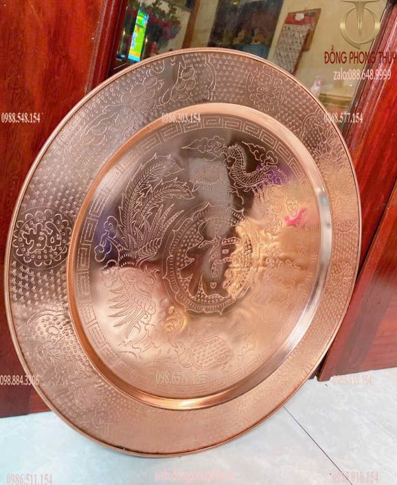 Mâm đồng Đại Bái đồng đỏ