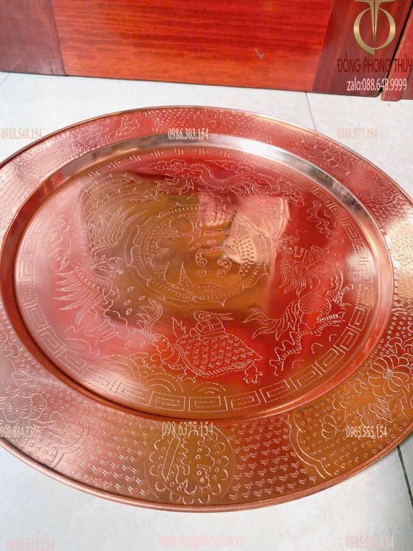 Mâm đồng Đại Bái đồng đỏ