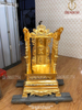 Ngai thờ đẹp - giá ngai thờ bằng đồng cao 81cm dát vàng 24k