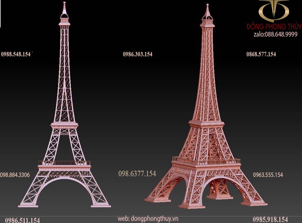 Tháp eiffel bằng đồng