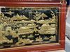 tranh đồng quê dát vàng 24k kích thước 1m2x2m3 khung gỗ hương