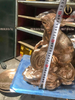 Tượng chuột phong thủy bằng đồng đỏ cao 29cm