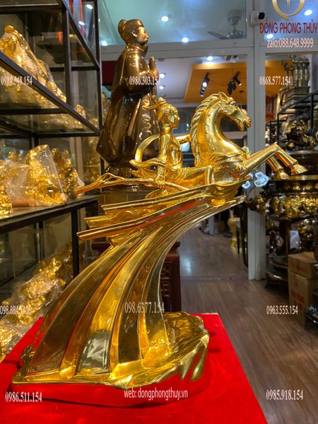 Tượng Thánh Gióng Cao 33 dát vàng 24k