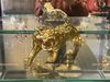 tượng hổ mạ vàng 24k bằng đồng 