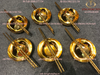 Bộ 6 bát đũa bằng đồng mạ vàng 24k