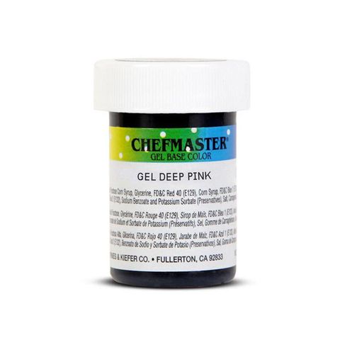 7342 Màu Gel màu hồng Deep Pink 1oz, hiệu Chefmaster