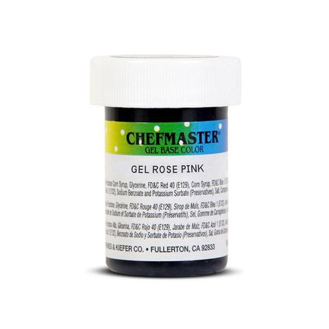 7350 Màu Gel màu hồng Rose 1oz, hiệu Chefmaster