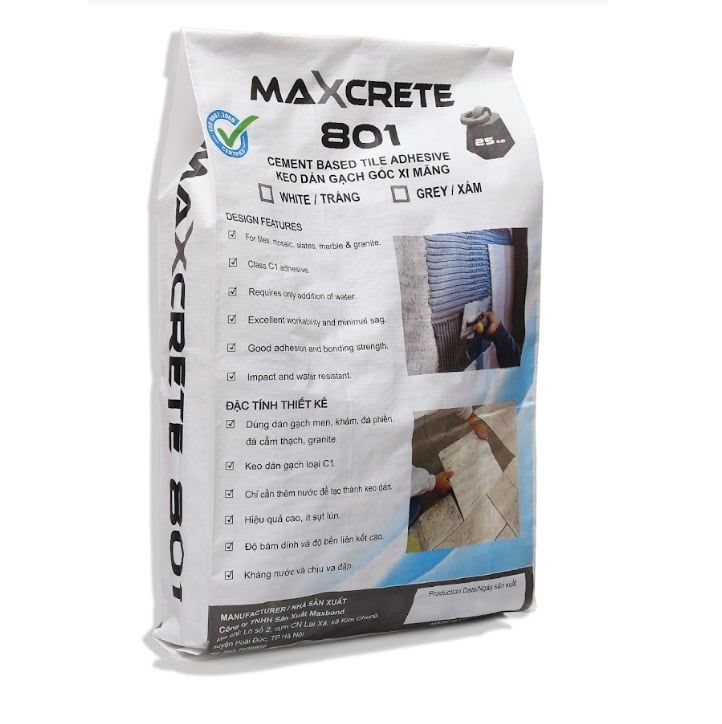 Keo dán gạch Maxcrete 801