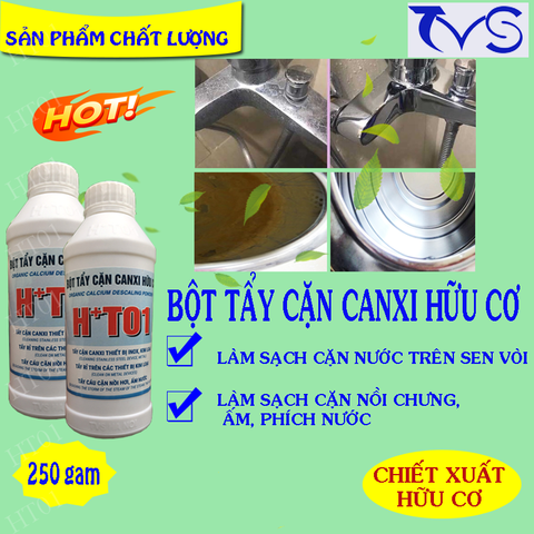  Tẩy cặn canxi trên inox 