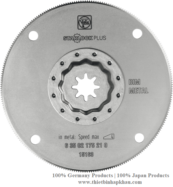 D100, Lưỡi cưa cắt kim loại, dạng rung. Saw blade, bi-metal HSS 100 mm. Code: 3.20.610.0078 | www.thietbinhapkhau.com | Công ty PQ 