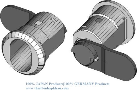  Barrel sleeve DOM 225-010-5 without lock barrel.Code: 3.40.400.1198 | Www.Thietbinhapkhau.Com | Công Ty PQ 