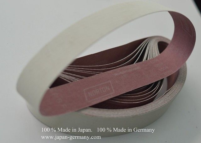 Bộ 10 Giấy nhám vòng 25 mm x 650 mm ( nhám vòng 25x650 ) mài kim loại hạt Ceramic U254 X5 Norax. Code: 3.10.511.1118