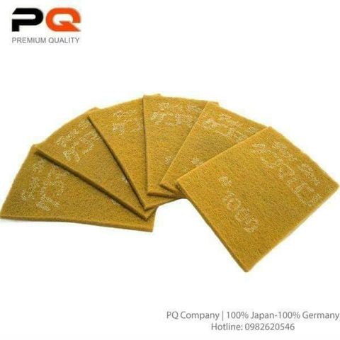  Hộp 10 Miếng Bùi Nhùi Kenmaron PQ F1000 Quy Cách 150x230mm. Màu Vàng Nỉ Tấm Chà Bóng. Made In Germany. Code: 3.10.540.0060 Www.Thietbinhapkhau.Com 