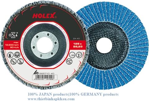  Nhám xếp đĩa sợi thủy tinh phẳng 125 mm (Flap disc (ZA) glass fibre pad flat 125 mm ⌀). Code: 3.10.920.0006 | www.thietbinhapkhau.com | Công ty PQ 