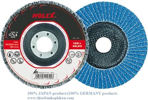  Nhám xếp đĩa bằng sợi thủy tinh 125 mm ( Flap disc (ZA) glass fibre pad dished 125 mm ⌀). Code: 3.10.920.0008 | www.thietbinhapkhau.com | Công ty PQ 