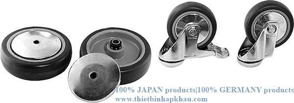 Bộ bánh xe cho tủ con lăn. Set of wheels for roller cabinets GARANT and HOLEX. Code: 3.04.400.0507 | www.thietbinhapkhau.com | Công ty PQ 