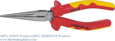  Kìm mỏ dài, vách ngăn VDE cách điện (Snipe-nose pliers, straight VDE insulated). Code: 3.40.400.1487 | Www.Thietbinhapkhau.Com | Công Ty PQ 