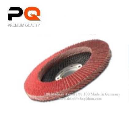 Nhám xếp | Flap Disc D 100 x 16 mm P80 XK870X hạt màu đỏ | Made in Germany  |www.thietbinhapkhau.com| Công ty PQ 