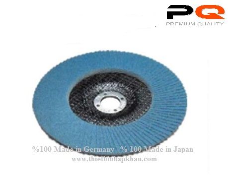  Nhám xếp | Flap Disc D 115 x 22 mm P60 ZK713X hạt màu xanh | Made in Germany  |www.thietbinhapkhau.com| Công ty PQ 