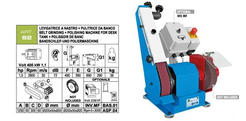  Máy Đánh Bóng Inox ATR82 Made In Italy. Code 2.10.000.0257 