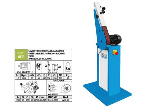  Máy Đánh Bóng Inox ATR87 Made In Italy. Code 1.10.000.010362 