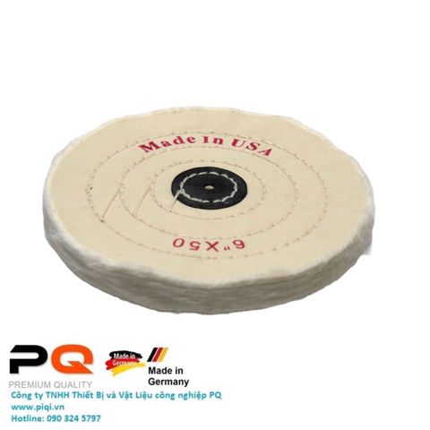  Bánh vải đánh bóng inox. Đường kính D 150 mm 50 lớp, loại vải cotton mềm Code 3.10.200.01121 Www.Thietbinhapkhau.Com | Công Ty PQ 