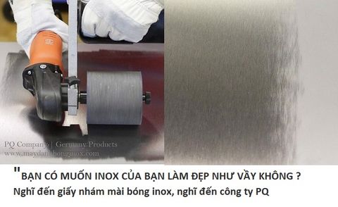  Bộ đánh bóng hairline inox nhanh, gồm 1 viên nỉ và 1 viên nhám xếp siêu mịn Code  PQ 3.10.301.10109 