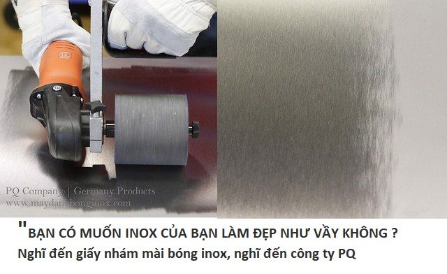 Bộ đánh bóng hairline inox nhanh, gồm 1 viên nỉ và 1 viên nhám xếp siêu mịn Code  PQ 3.10.301.10109