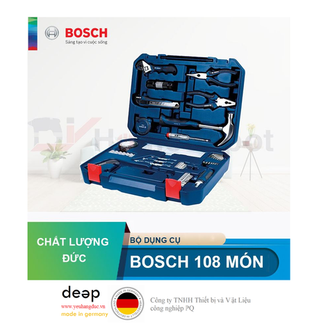  Bộ dụng cụ đa năng 108 món của Bosch 2607002788   Piqi3 | Www.Thietbinhapkhau.Com | Công Ty PQ 