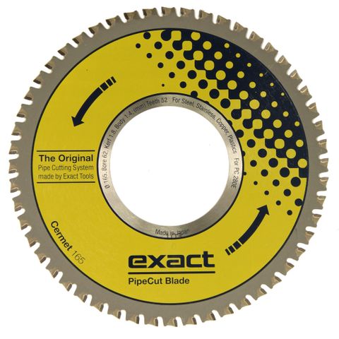  D165, Lưỡi cưa đĩa, cắt inox và thép EXACT Cermet 165x1.8x62 mm. Code 3.20.610.1084 