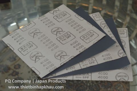  P4000, Nhám tờ kim cương mịn P4000 Qui cách 230x280 mm Made in Japan. Code: 3.10.522.0041 100% Nhật Bản |thietbinhapkhau.com| 