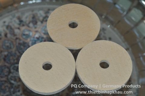  Lốc 10 đĩa nỉ đánh bóng inox D125 x Lỗ cốt 23mm Made in Germany. Code: 3.10.530.0056 | www.thietbinhapkhau.com | Công ty PQ 