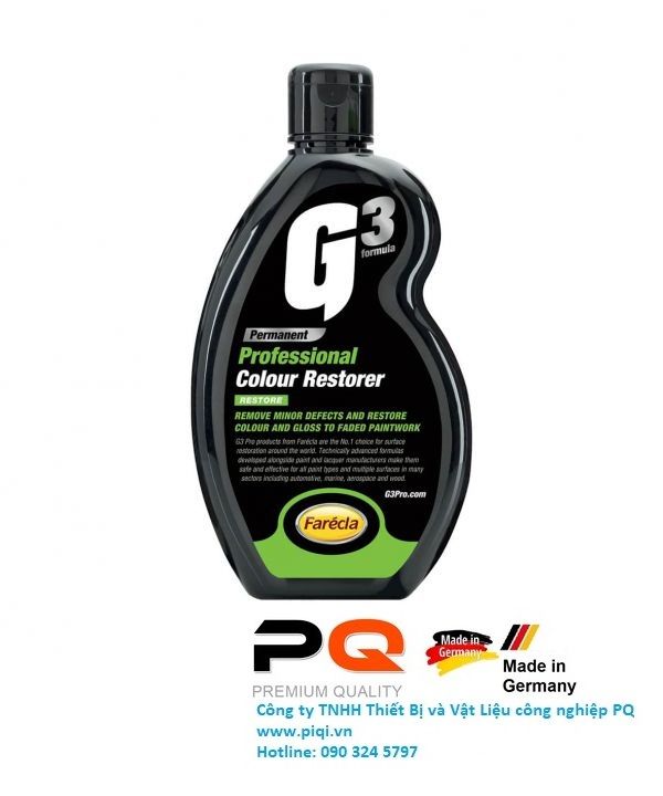 Lơ khôi phục màu sơn G3 Pro Colour Restorer 500ml G3P7195 PQ Châu Âu Bảo dưỡng xe hơi ô tô dành cho Dân Chuyên