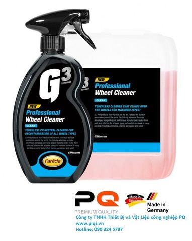  Chai xịt vệ sinh mâm xe G3 Pro Wheel Cleaner 500ml  G3P7209 PQ Châu Âu Bảo dưỡng xe hơi ô tô dành cho Dân Chuyên 