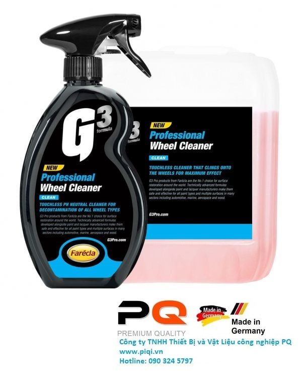 Chai xịt vệ sinh mâm xe G3 Pro Wheel Cleaner 500ml  G3P7209 PQ Châu Âu Bảo dưỡng xe hơi ô tô dành cho Dân Chuyên