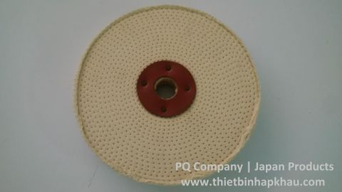  Bánh vải Cotton đánh bóng inox Đường kính 200 mm x dày 30 mm x Cốt gắn 25.4 mm. Code: 3.10.200.1001 | www.thietbinhapkhau.com | Công ty PQ 