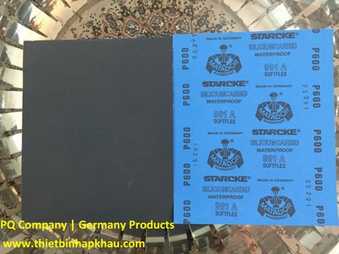  P600, Xấp 50 tờ Giấy nhám Matador made in Germany 911C 230 x 280mm P600. Code: 3.10.521.0003 | www.thietbinhapkhau.com | Công ty PQ 