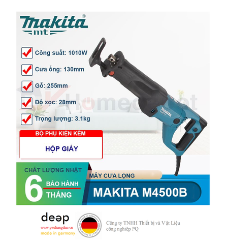  Máy cưa kiếm Makita M4500B 1010W   Piqi4 | Www.Thietbinhapkhau.Com | Công Ty PQ 