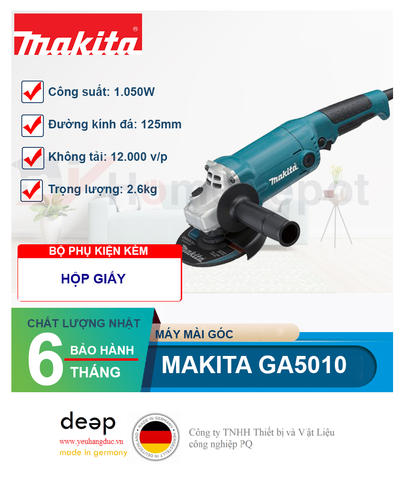  Máy mài góc Makita GA5010 1050W   Piqi4 | Www.Thietbinhapkhau.Com | Công Ty PQ 