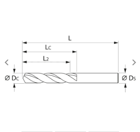  MŨI KHOAN HSS 4,4MM GARANT 114400 4,4 piqi1 