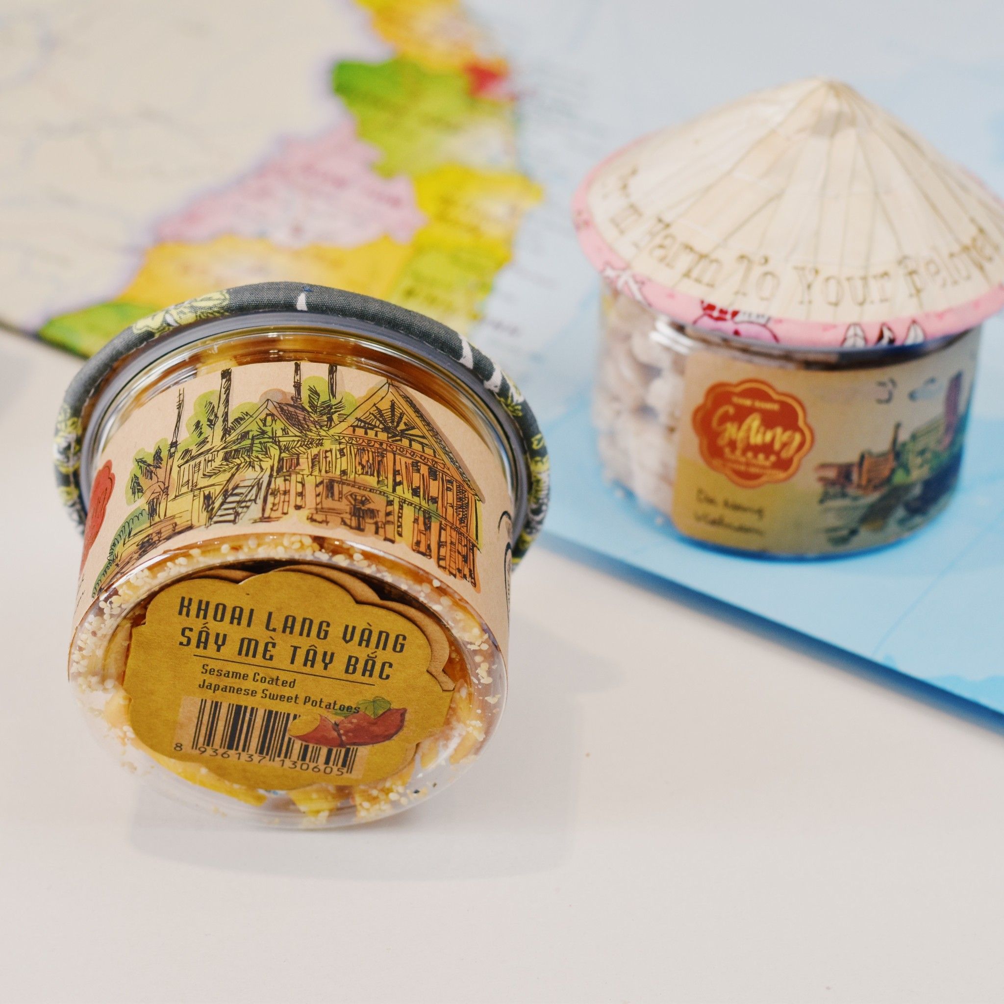 TP08032 LON NÓN KHOAI LANG VÀNG SẤY MÈ TÂY BẮC 70G (110G)_COLLECTION
