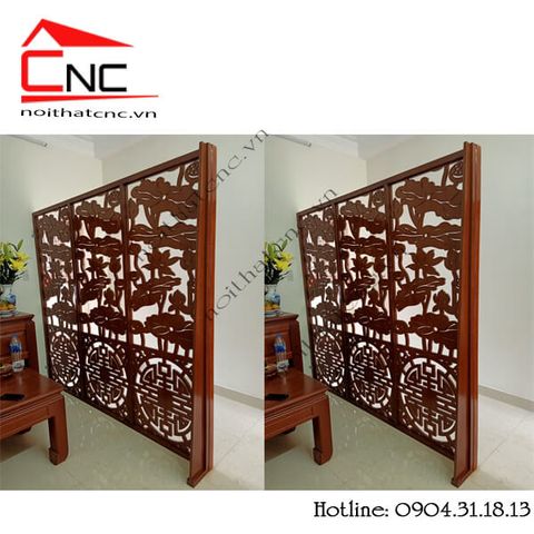  Thi công vách ngăn cnc phòng thờ - 823 