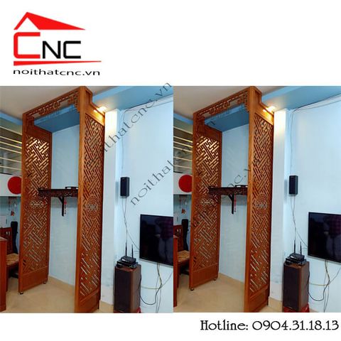  Thi công vách ngăn cnc phòng thờ - 559 