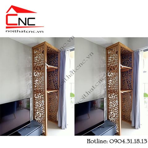  Thi công vách ngăn cnc phòng thờ - 552 