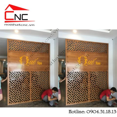  Thi công vách ngăn Quế spa - 399 