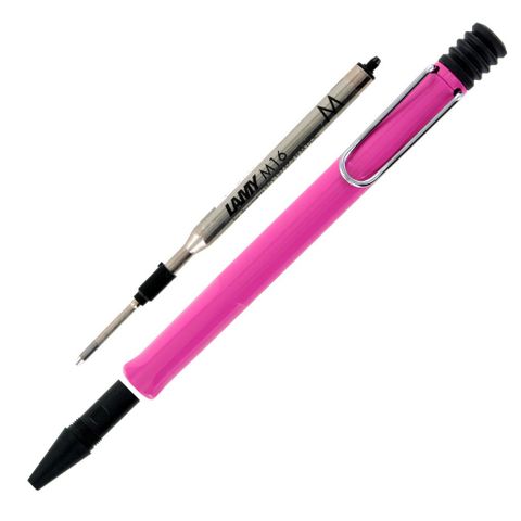 Bút bi Lamy Safari pink 213 (Mực đen) 