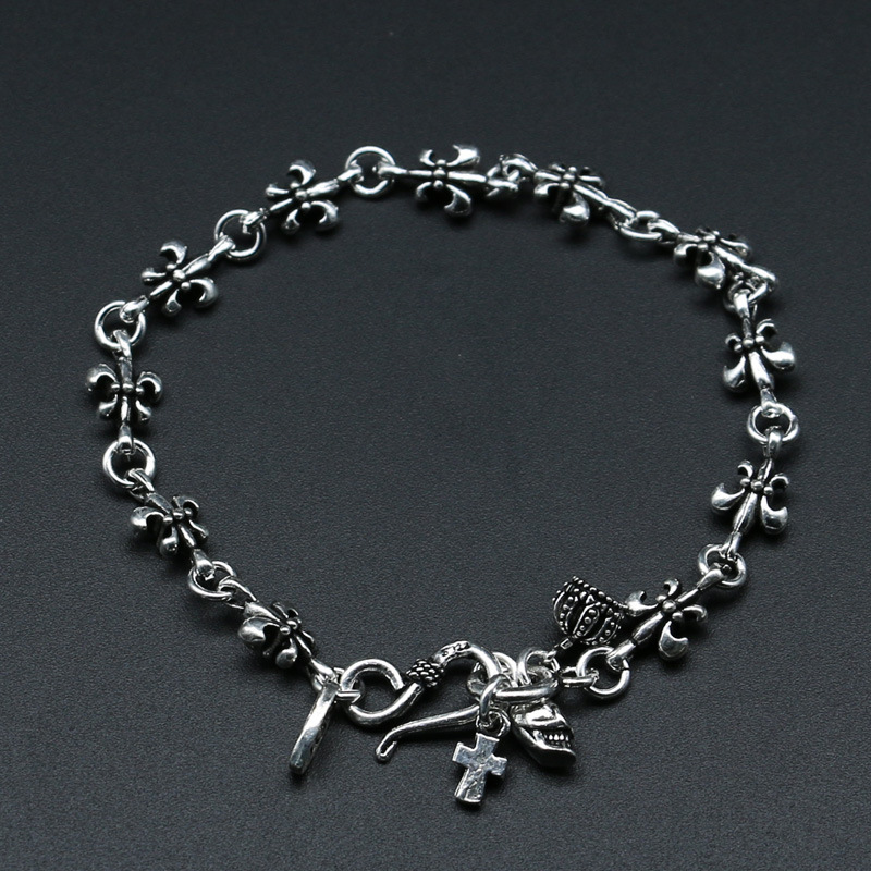  Lắc Tay Bạc Thái Chrome Hearts - LB251 