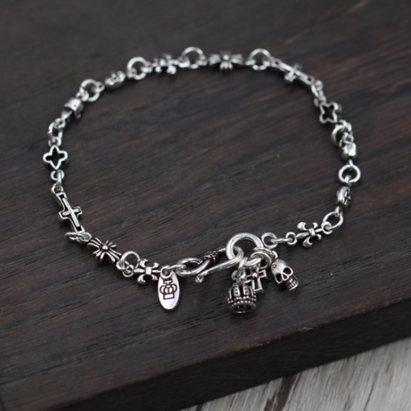  Lắc Tay Bạc Chrome Hearts - LB244 